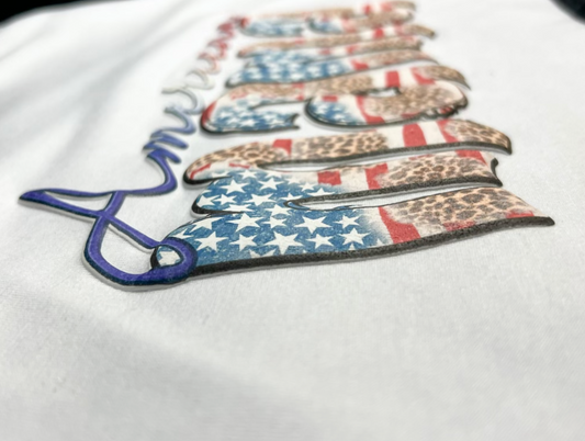 American Mama Tank Top Printed Puff