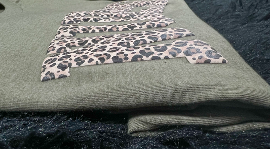 Leopard Custom Printed Puff