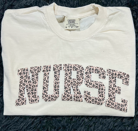 Leopard Custom Printed Puff Comfort Colors