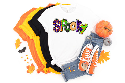 spooky doodle letters