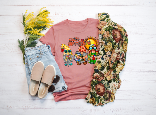 Sweet Summertime Gnomes Short Sleeve