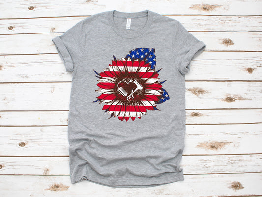 sunflower usa flag hair salon