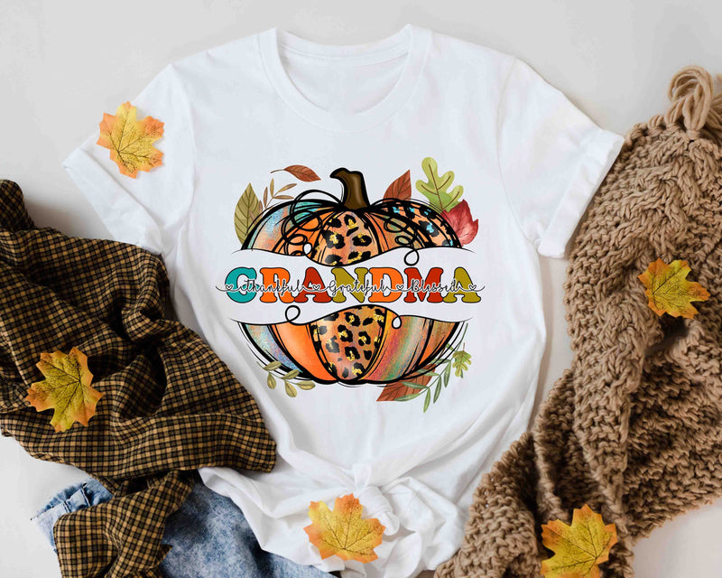 thankful grateful blessed grandma pumpkin