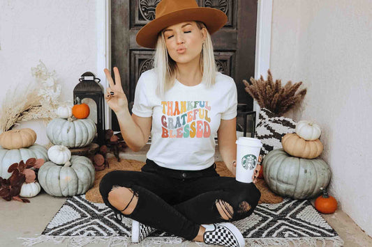 thankful grateful blessed vintage