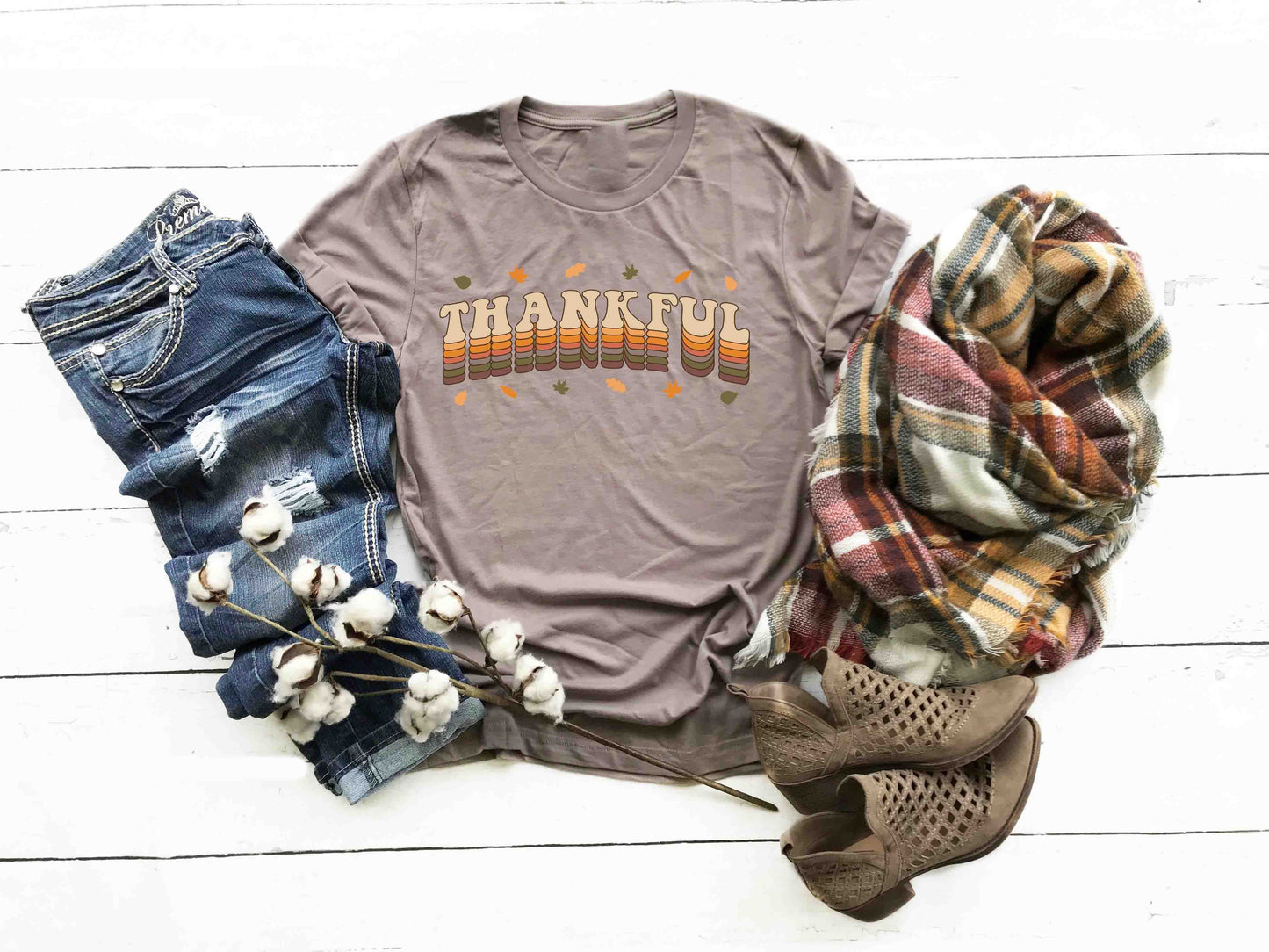 thankful vintage leaves