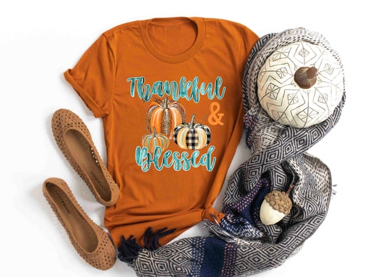 thankful and blessed pumpkins