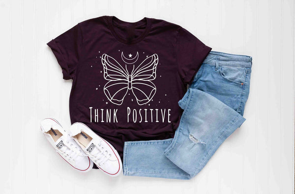 think positive butterfly