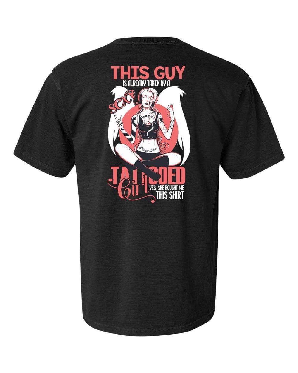 this guy is already taken by a tattooed girl backprint