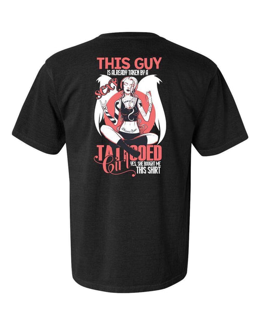 this guy is already taken by a tattooed girl backprint