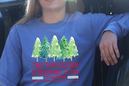 tree tops glisten and husbands listen fleece