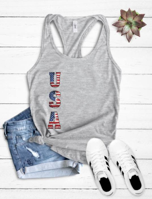 usa american flag letters