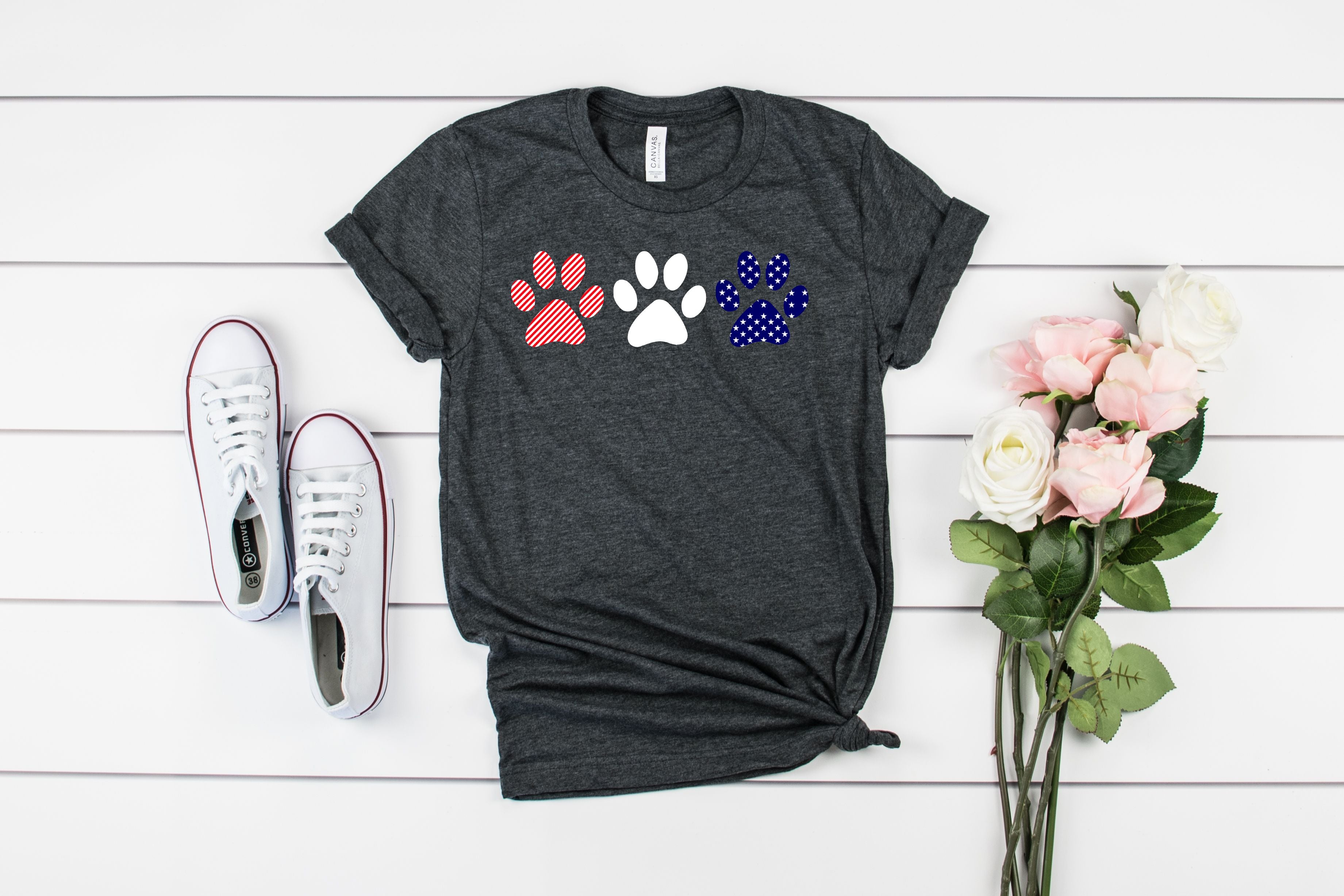 usa flag paw