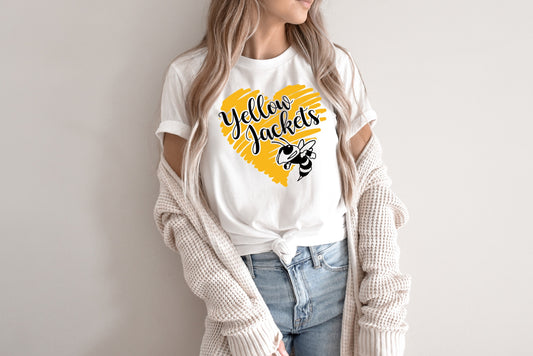 yellow jacket heart