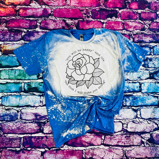 you will be happy rose bleached