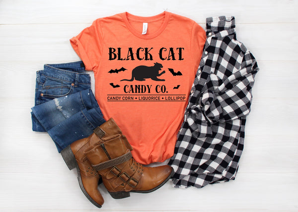 Black Cat Candy Co Tee