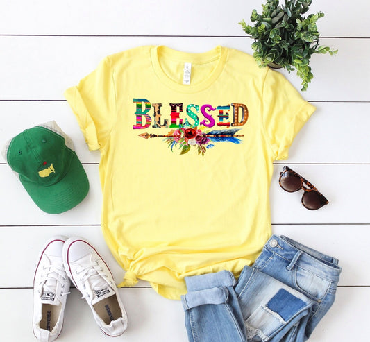 blessed floral arrow