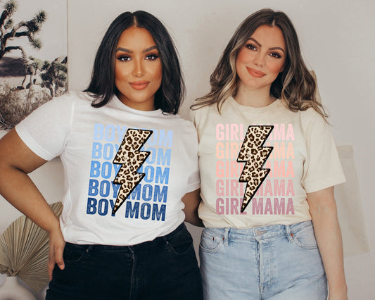 girl mom cheetah lightening