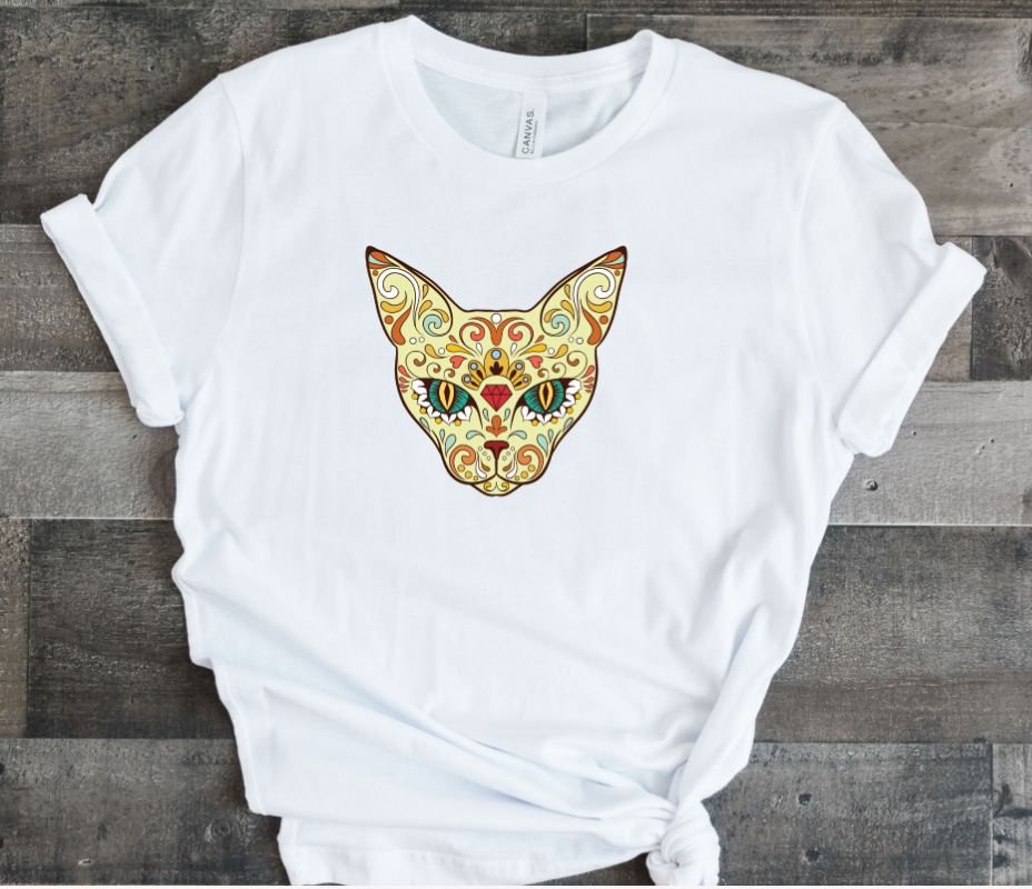 cat sugar skull