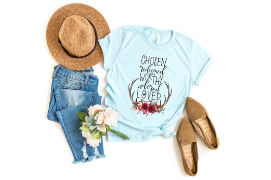 chosen redeemed worthy adored loved