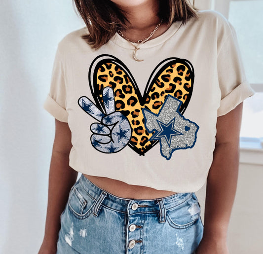 cowboys leopard heart