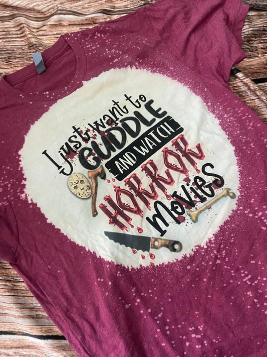 cuddle and watch horror movies bleached