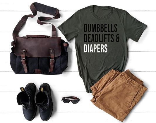 dumbbells deadlifts and diapers