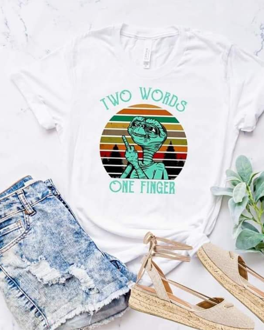 two words one finger