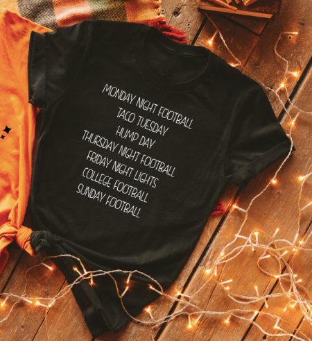 whole week fall days white