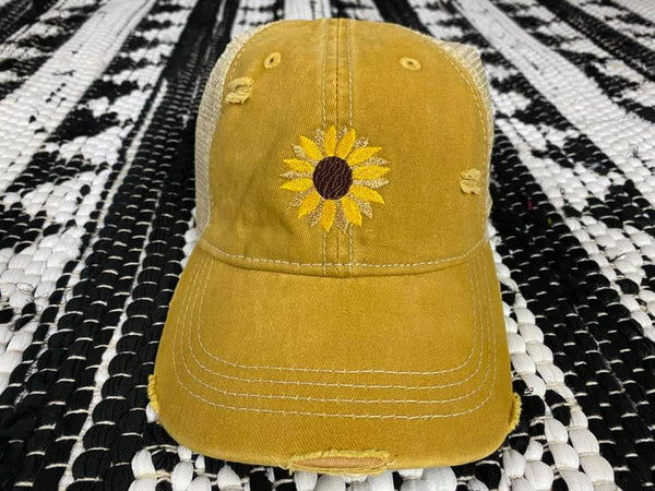 sunflower ladderback hat