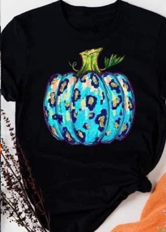 turquoise leopard pumpkin