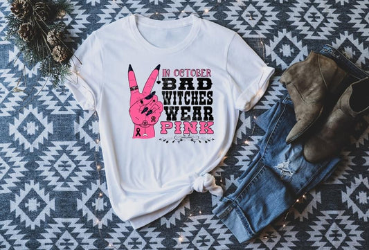 in october bad witches wear pink