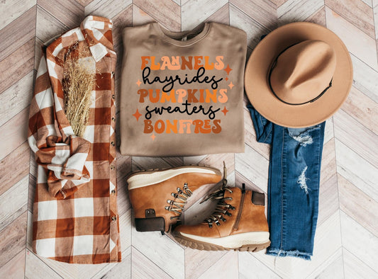 flannels hayride pumpkins