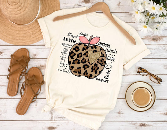 teacher leopard apple