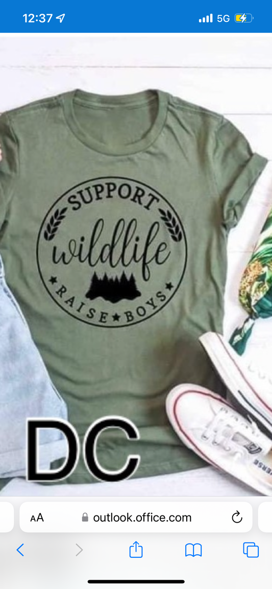 support wildlife raise boys