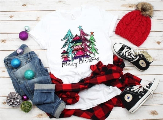 Merry Christmas Serape Trees