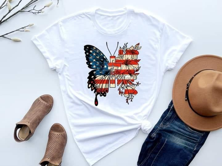 flag butterfly faith