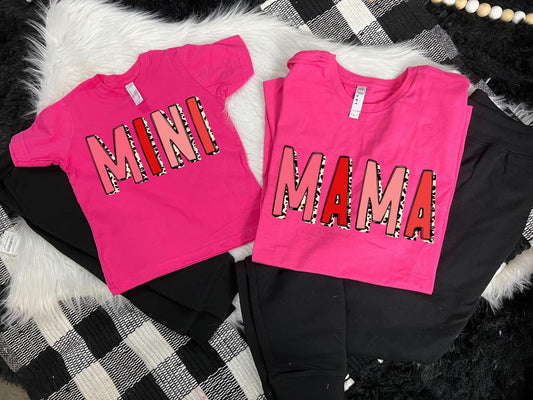 Mini Red And Pink Doodle