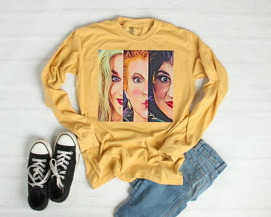 sanderson sister faces long sleeve