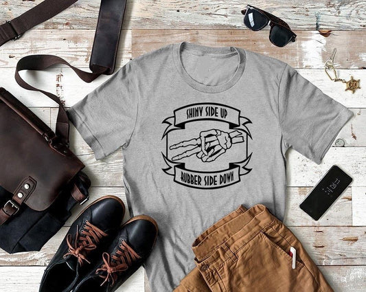 shiny side up rubber side down