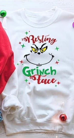 resting green man face