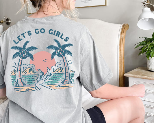 let s go girls beach comfort colors