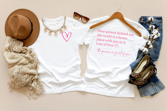 dear person pink font