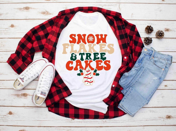 Snow Flakes and Tree Cakes