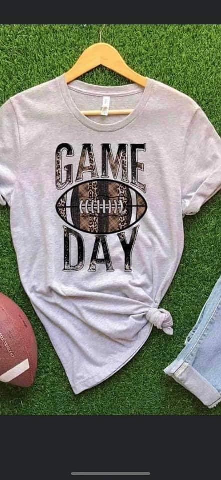 game day distressed football