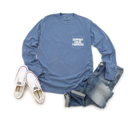 support local farmers pocket print