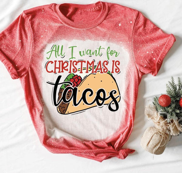 All I want For Christmas Is Tacos Long Sleeve