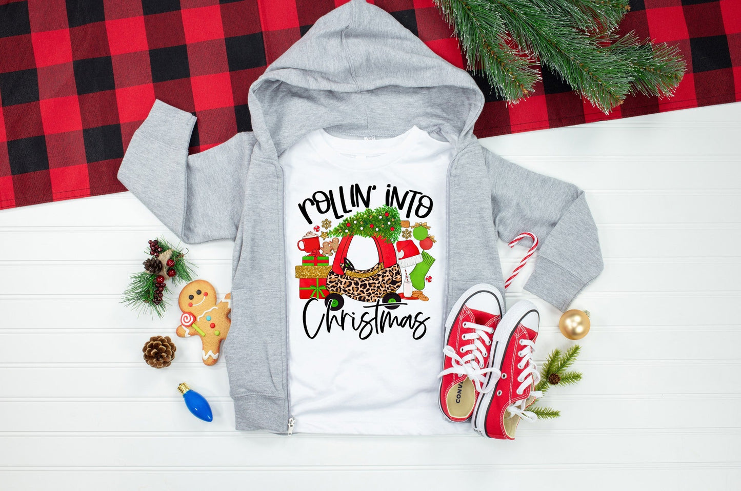 Rollin Into Christmas Leopard Coupe