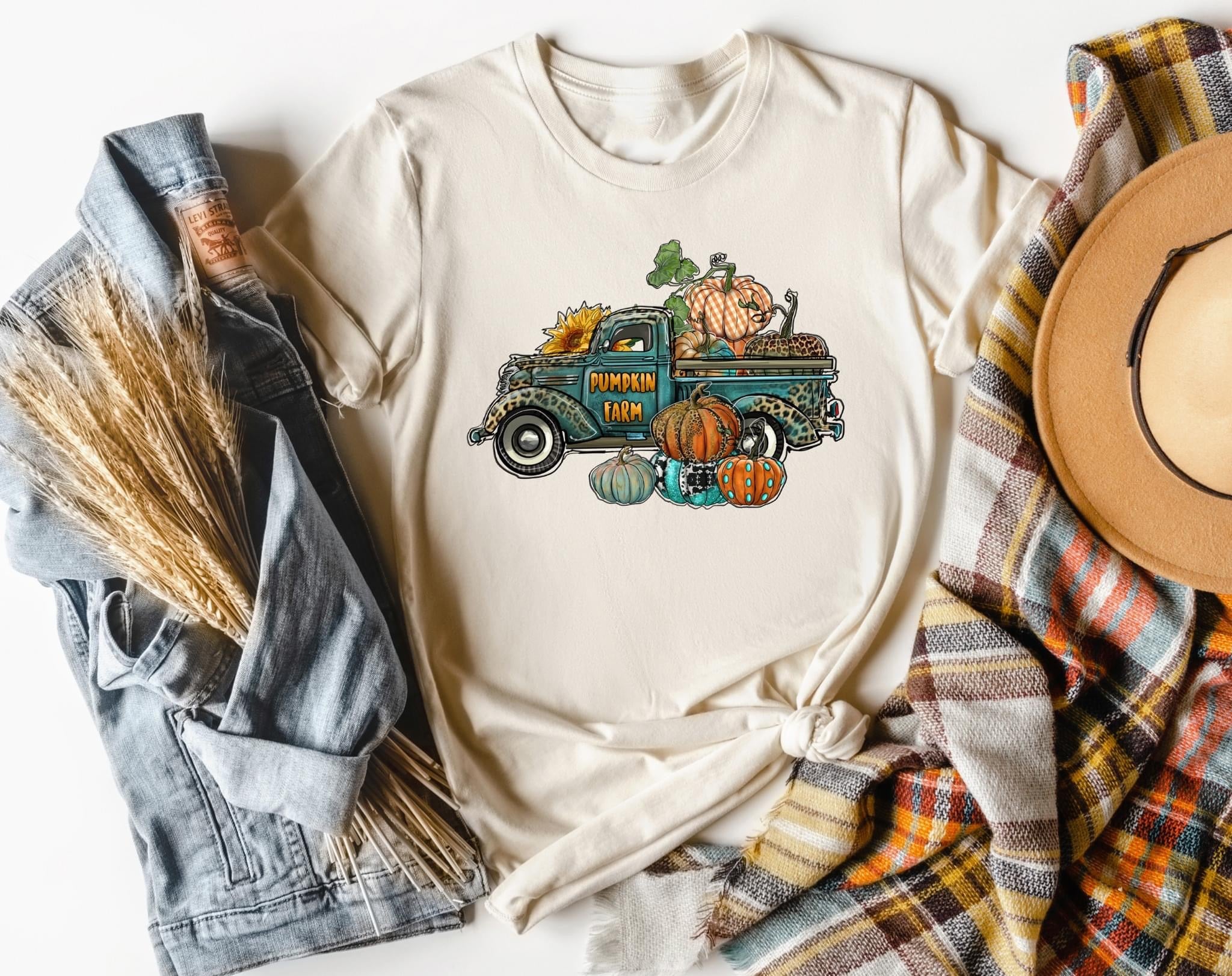 pumpkin farm fall truck