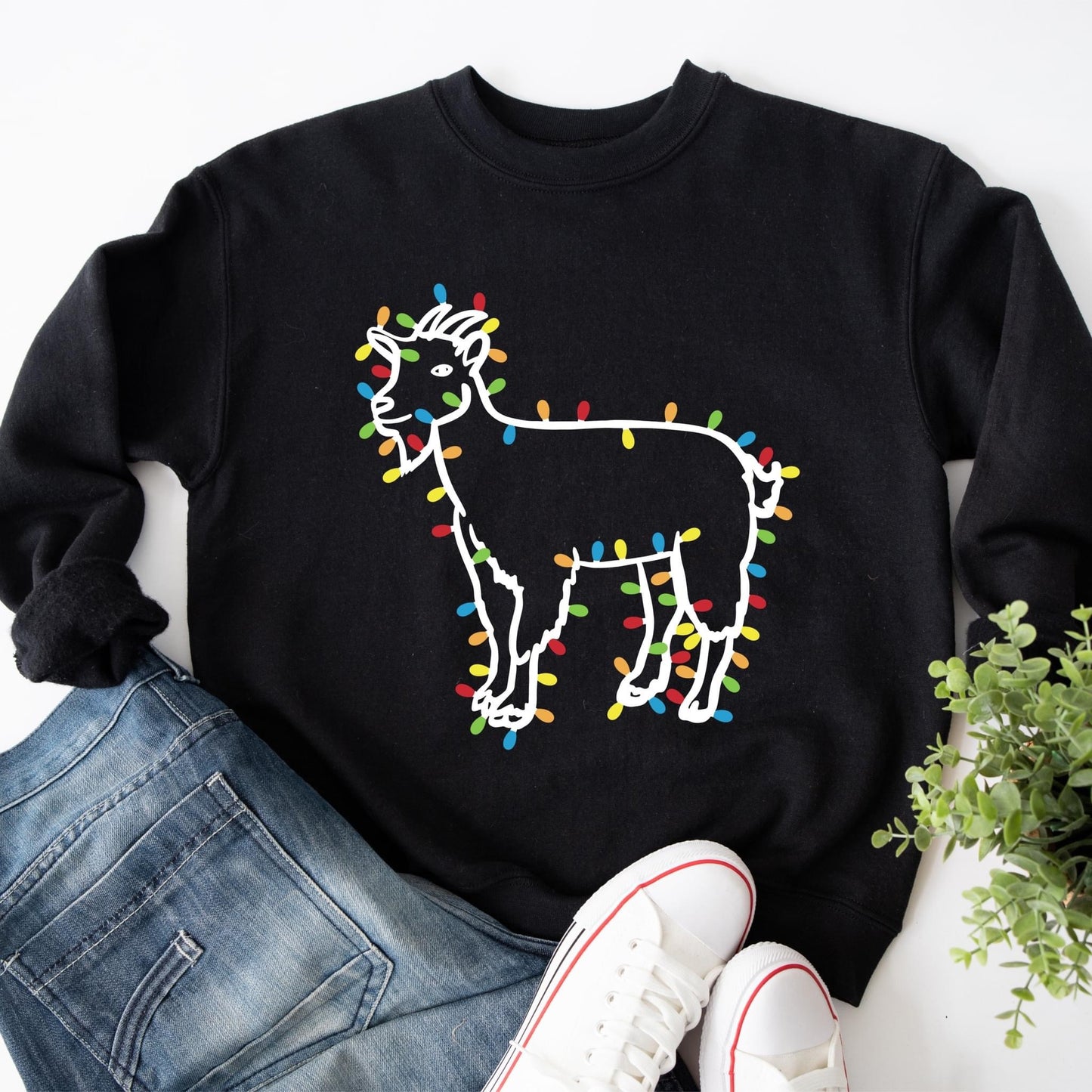 Christmas Lights Goat