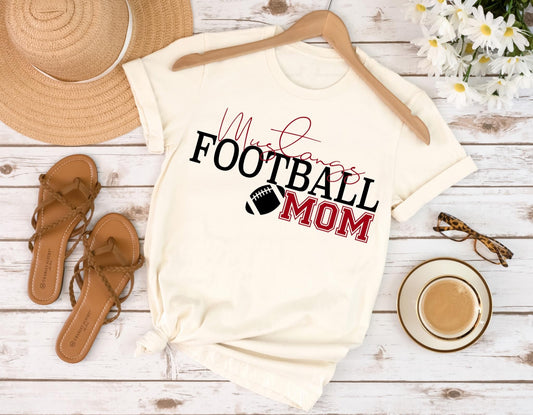 mustangs football mom red